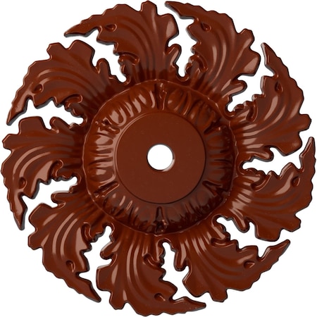 Needham Ceiling Medallion (Fits Canopies Up To 4 1/4), Hand-Painted Firebrick, 14 5/8OD X 2 1/4P